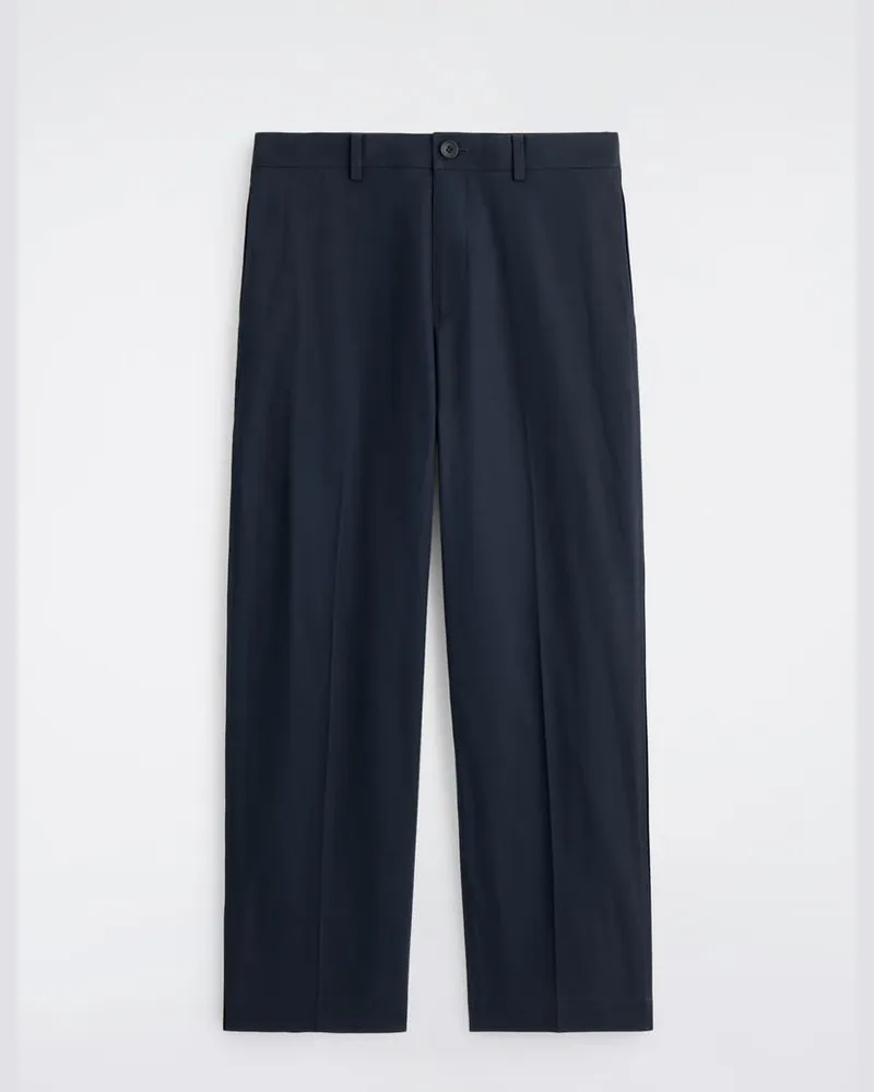 COS Lockere Hose Aus Baumwolle Mit Geradem Bein Blau