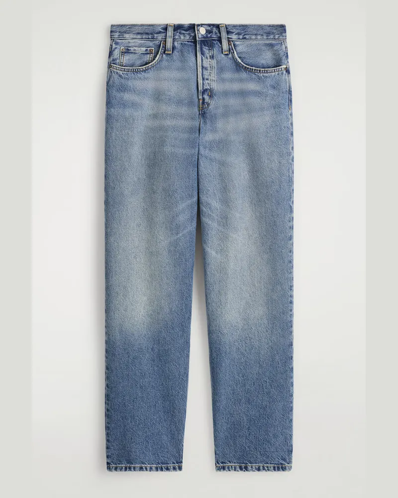 COS Rider Jeans Mit Geradem Bein Blau