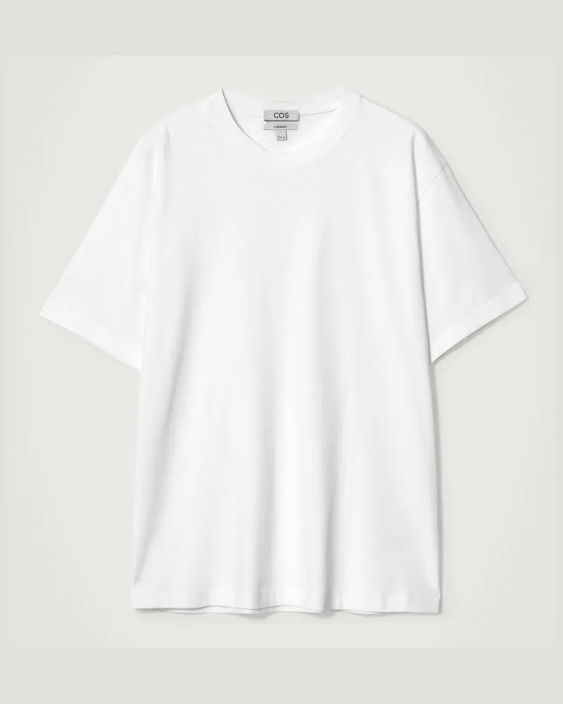 COS Oversized-T-Shirt Aus Baumwolle Weiß