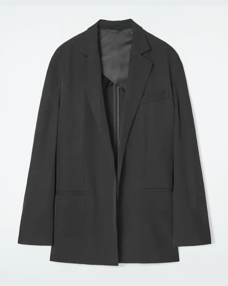 Cos Oversized-Blazer Mit Bändern Schwarz