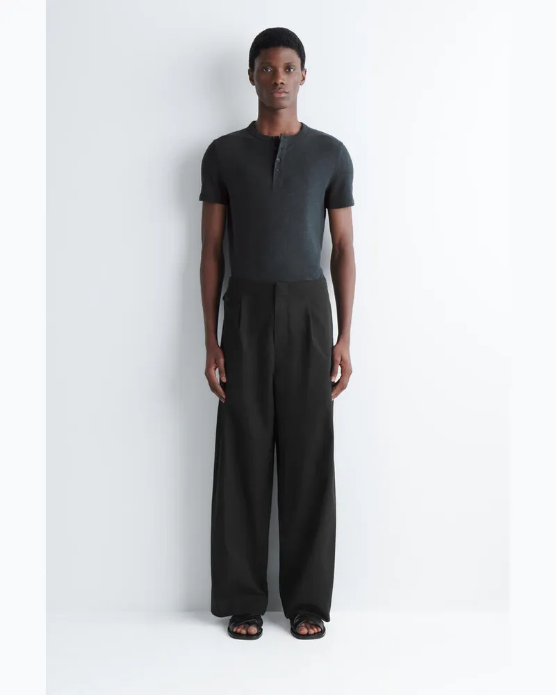 COS Lockere Hose Mit Weitem Bein Und Taschendetail Schwarz