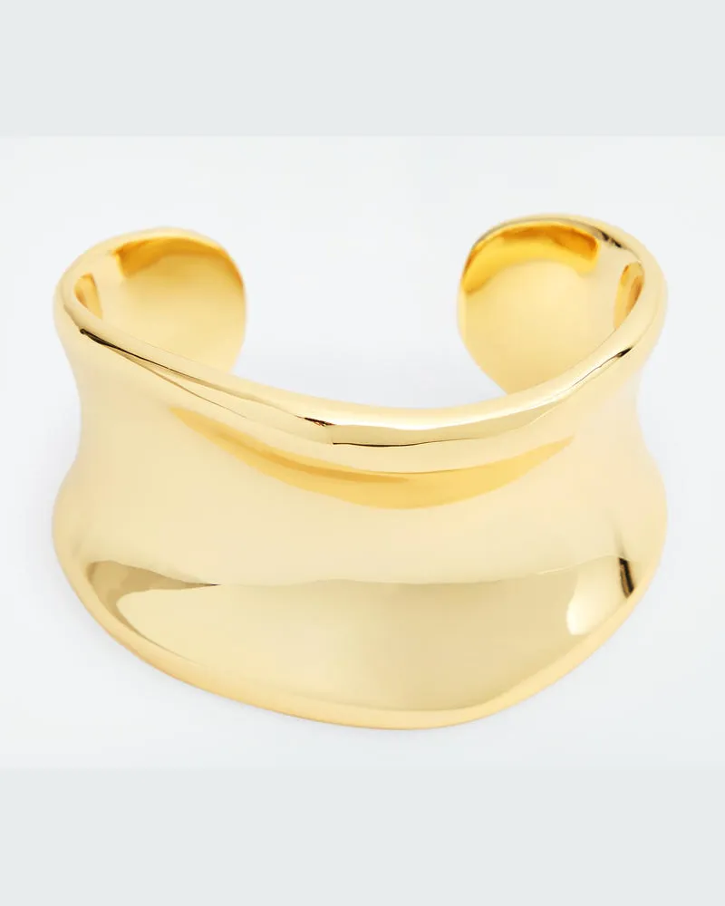 COS Skulpturale Armspange Goldfarben