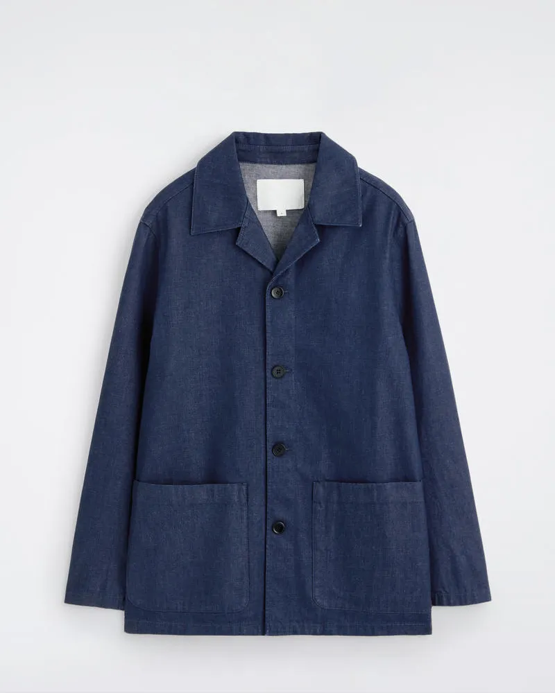 COS Hemdjacke Aus Denim Blau