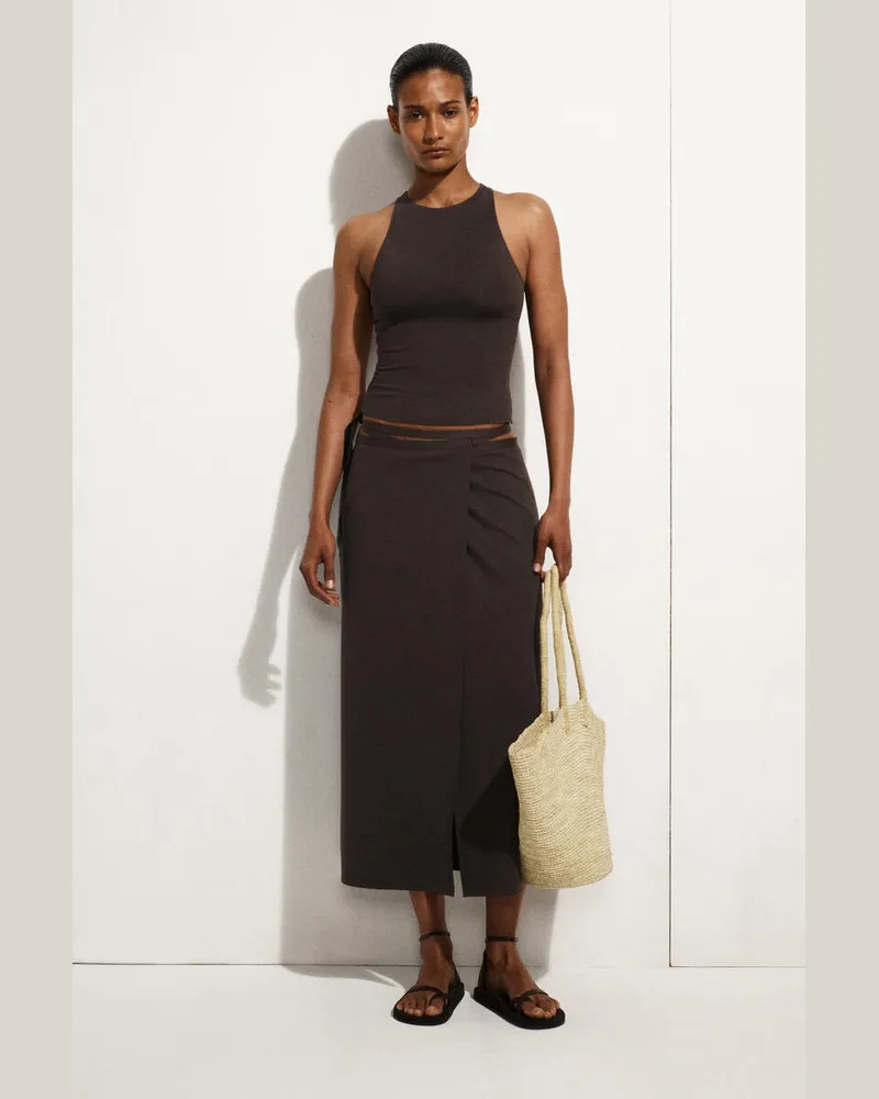 COS Tanktop Mit Racerback Braun