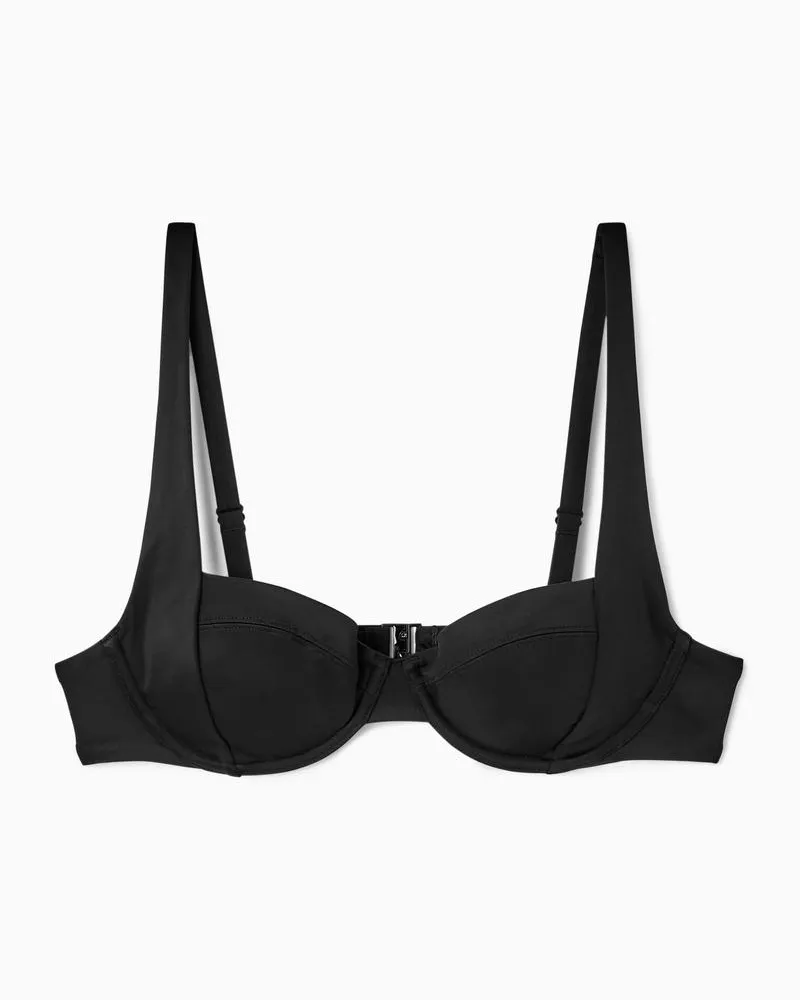 COS Balconette-Bikinioberteil Mit Bügeln Schwarz