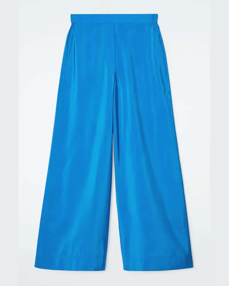 COS Hose Mit Weitem Bein Und Elastischem Bund Blau