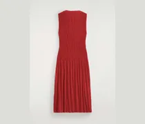 Ärmelloses Maxikleid Aus Jacquard Mit Falten