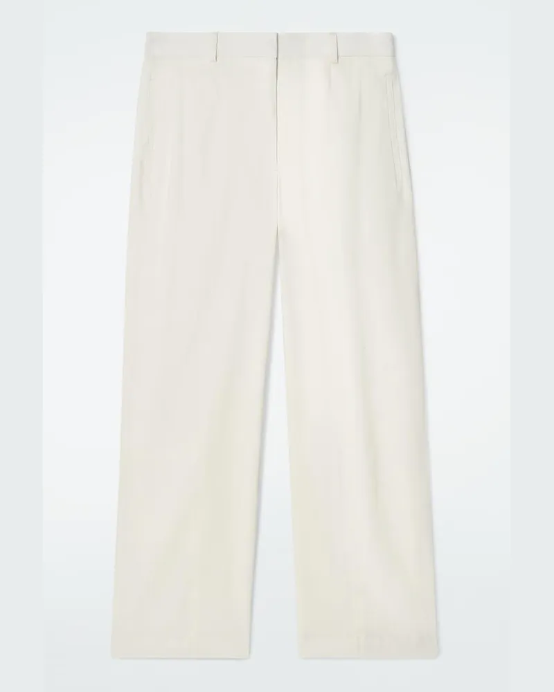 COS Elegante Leinenhose Beige