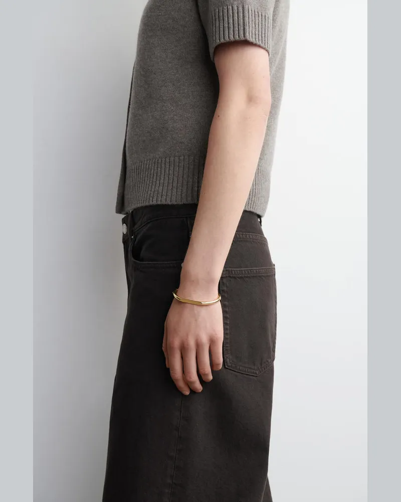 COS Skulpturaler Armreif Goldfarben