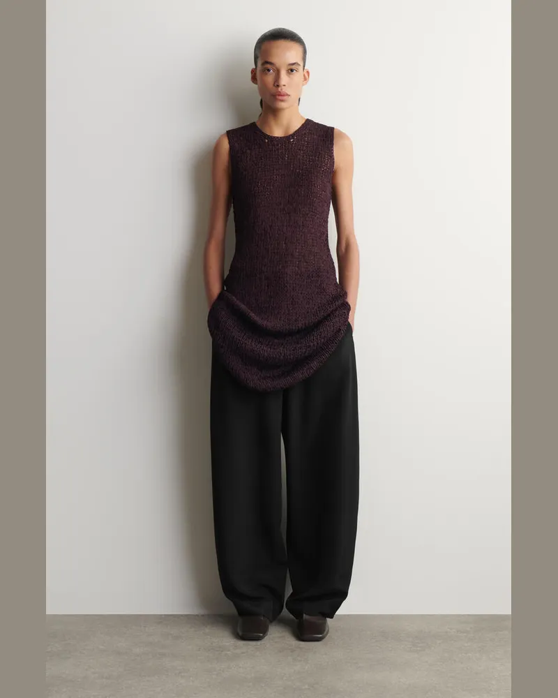 COS Tulpenhose Aus Seide Schwarz