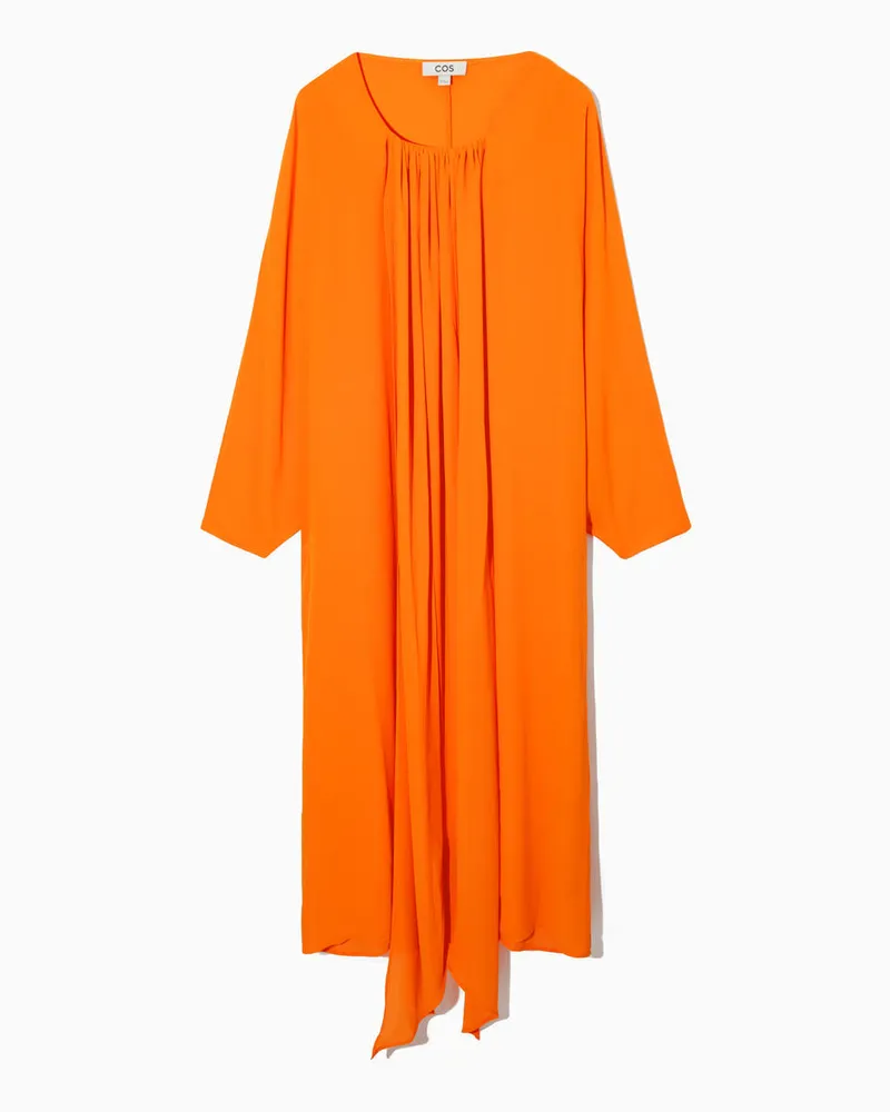 COS Maxikleid Mit Schaldetail Und Dolman-Ärmeln Orange