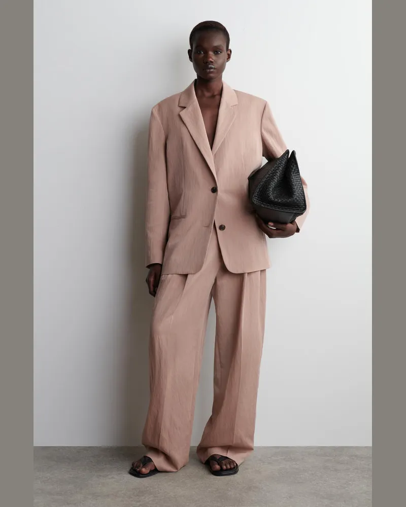 COS Lockere, Fliessende Hose Mit Weitem Bein Rosa