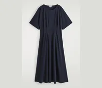 Midikleid Aus Baumwolle Mit Biesen