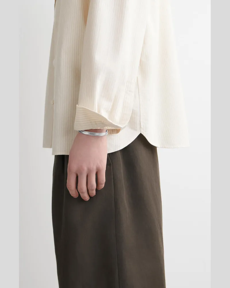 COS Doppelmanschetten Silberfarben