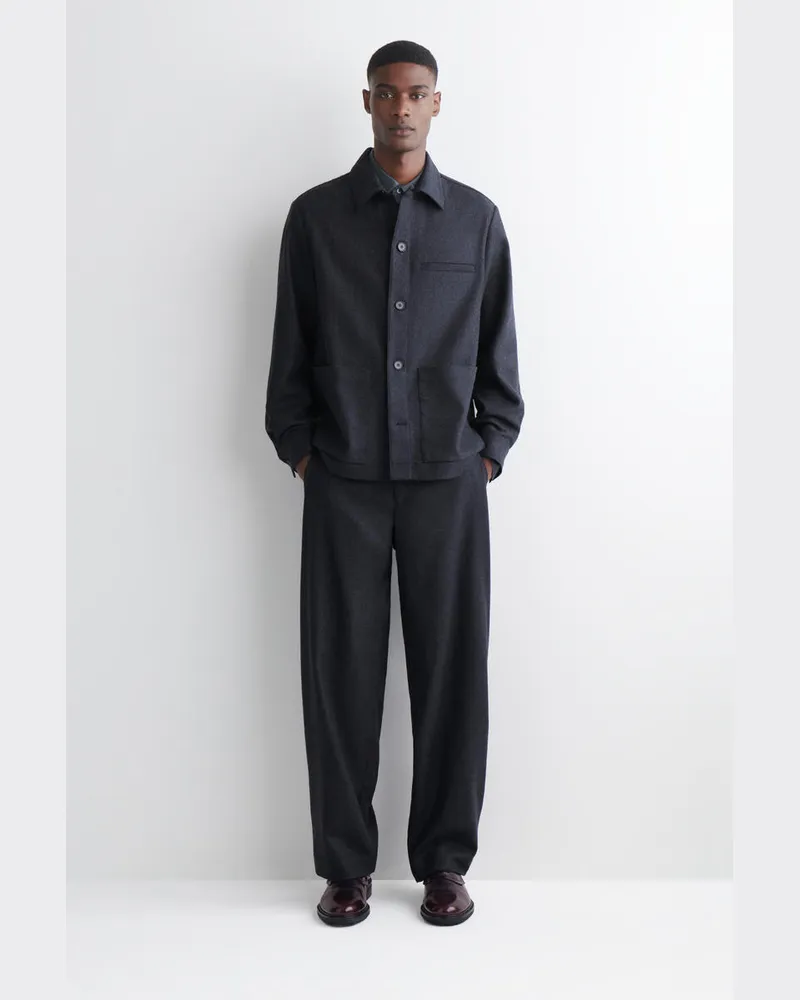 COS Schmal Zulaufende Wollhose Grün