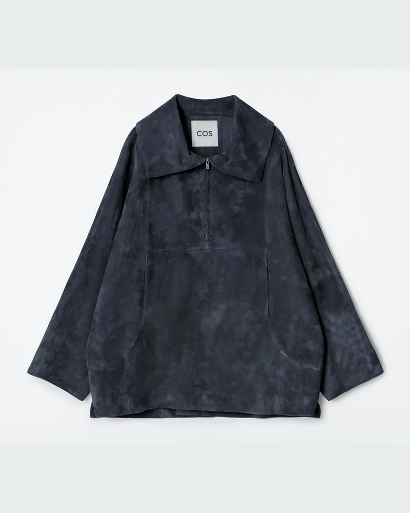 COS Blousonjacke Mit Kurzem Reissverschluss Grau