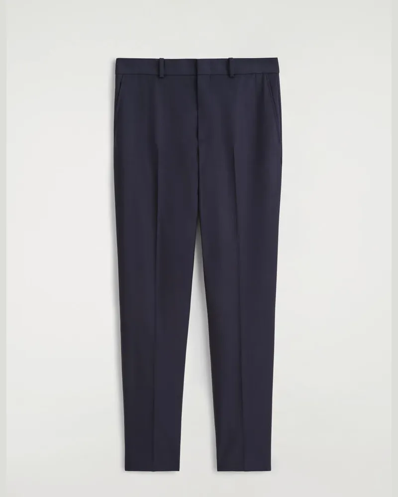 COS Elegante Wollhose Mit Geradem Bein Blau