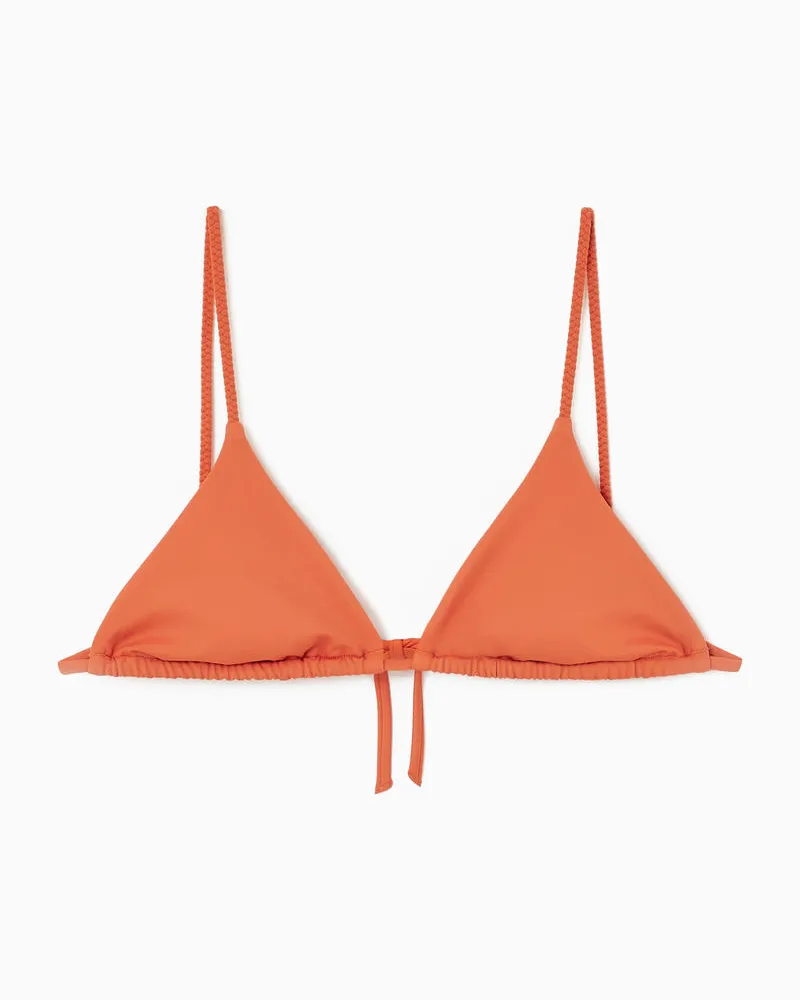 COS Triangel-Bikinioberteil Orange