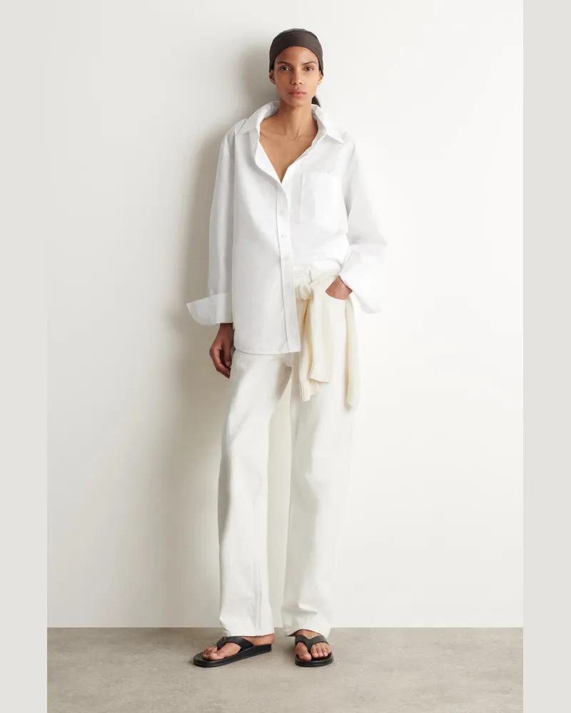 COS Chord Jeans Mit Geradem Bein Weiß
