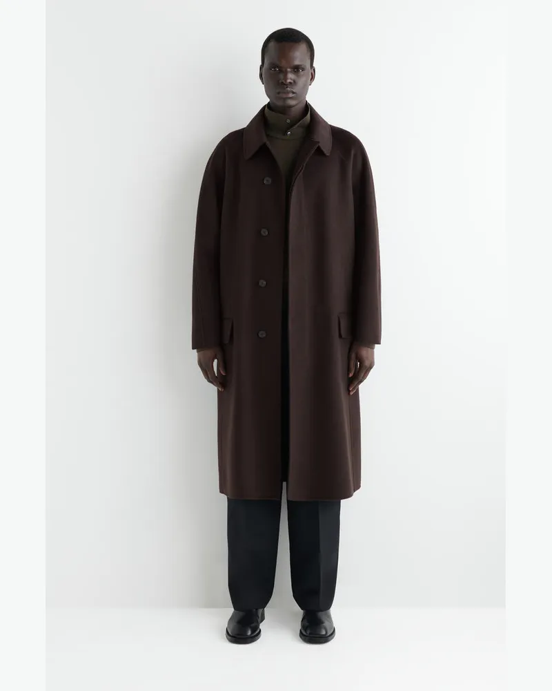 COS Car Coat Aus Doubleface-Wolle Braun