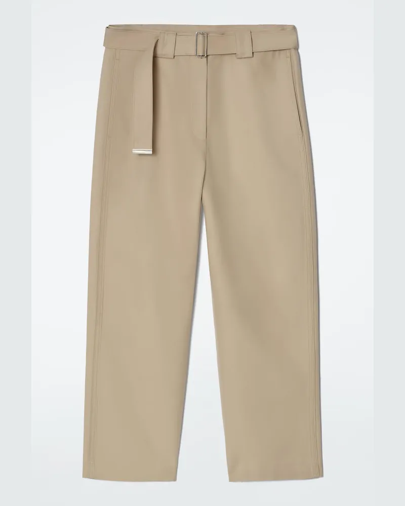 COS Hose Mit Gürtel Und Schmalem Bein Beige