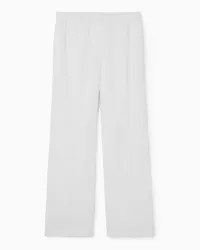 COS Elegante Leinenhose Mit Geradem Bein Weiss