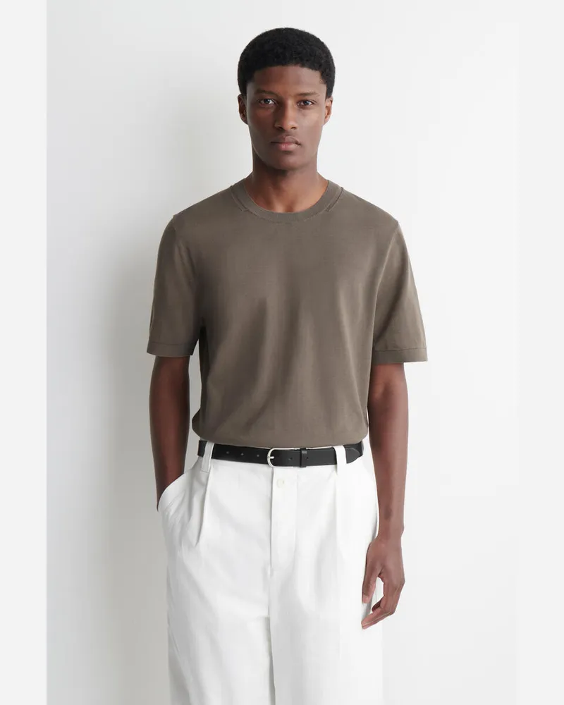 COS T-Shirt Aus Baumwolle Beige