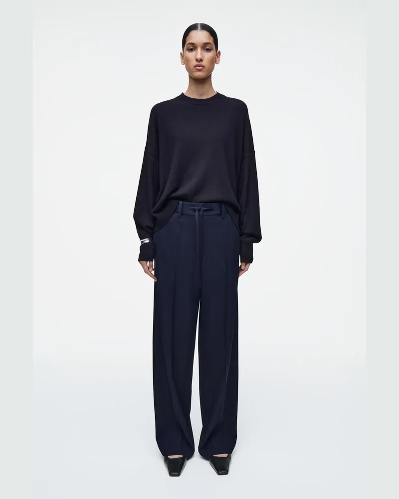COS Hose Mit Geradem Bein Und Kordelzugbund Blau