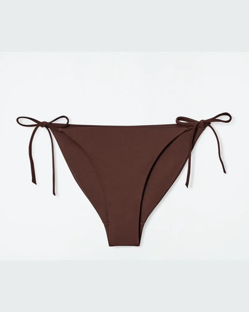 COS Bikinihose Zum Binden Braun