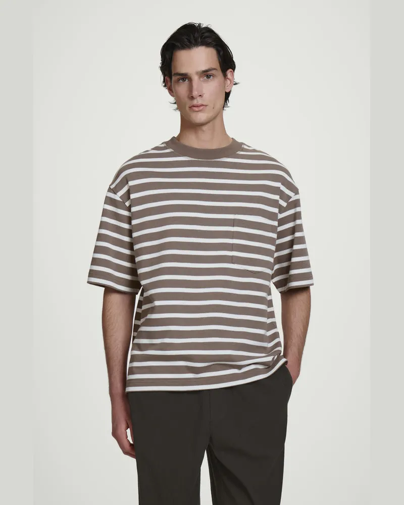 COS Gewichtiges Oversized-T-Shirt Aus Baumwolle Braun