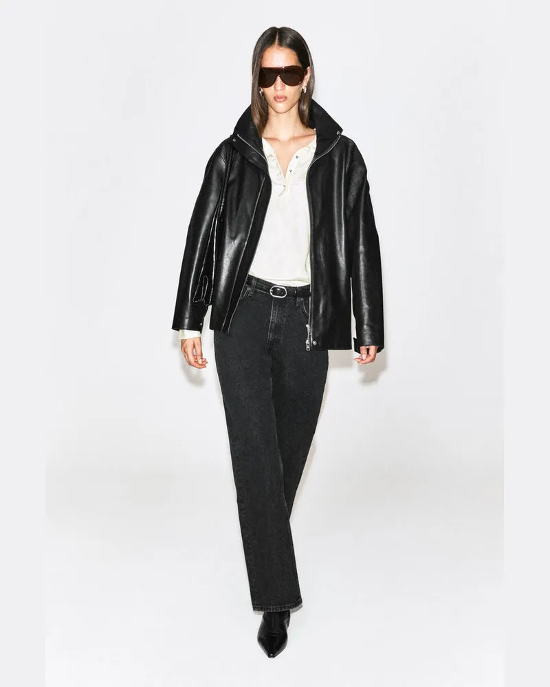 COS Chord Jeans Mit Geradem Bein Schwarz