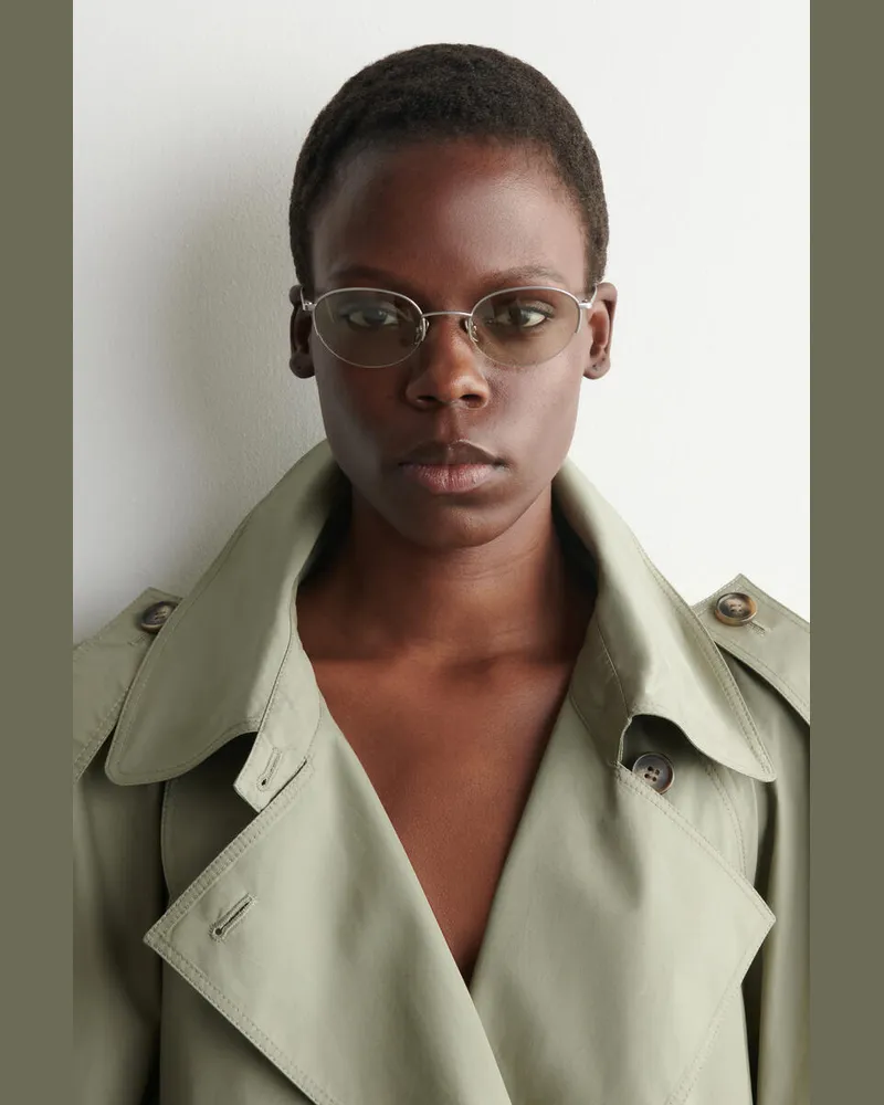 COS Rundes Drahtgestell Silberfarben