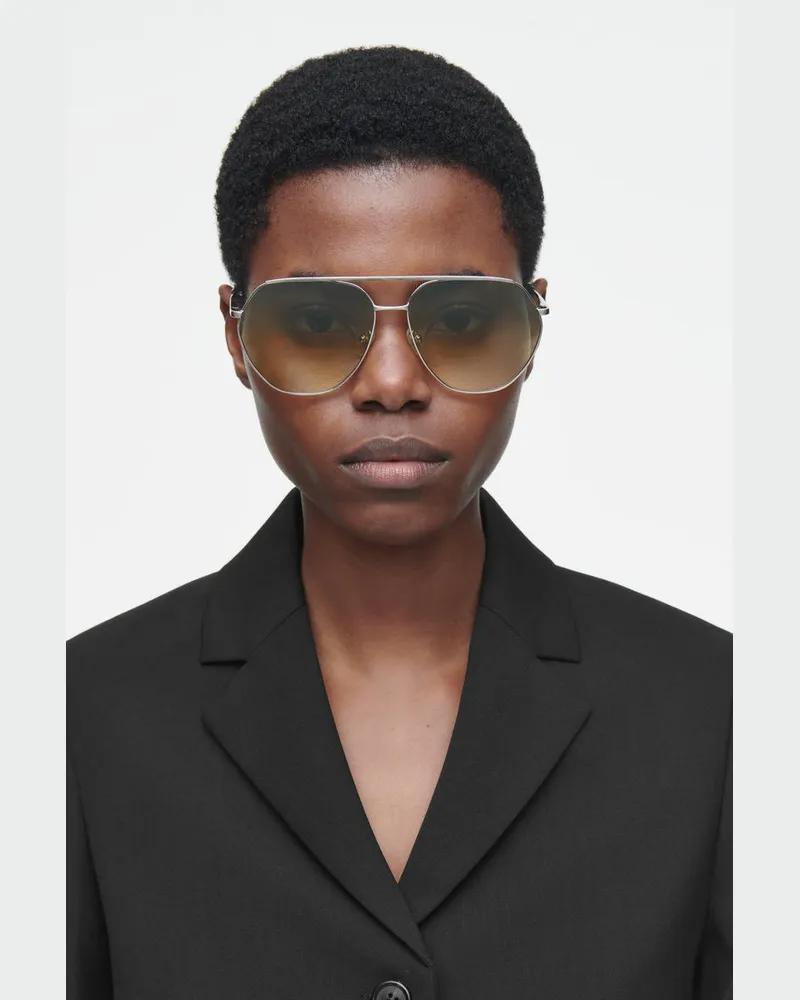 COS Skyline Sonnenbrille - Piloten-Stil Grau