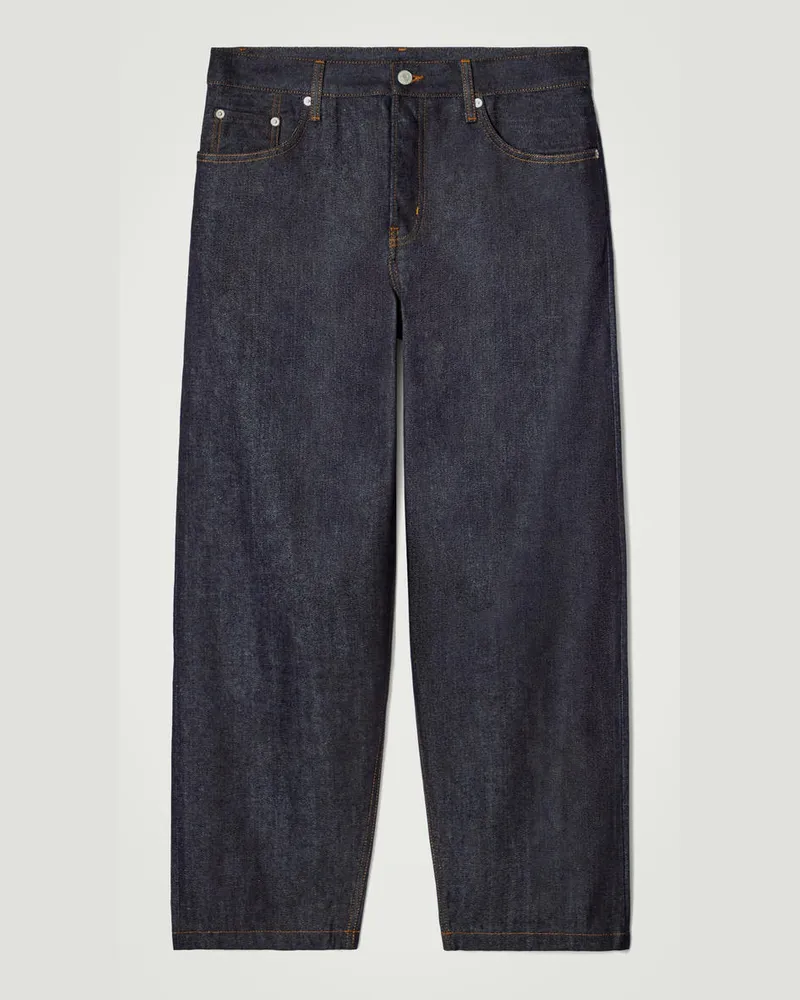 COS Dome Jeans Aus Selvedge Raw Denim Mit Geradem Bein Blau