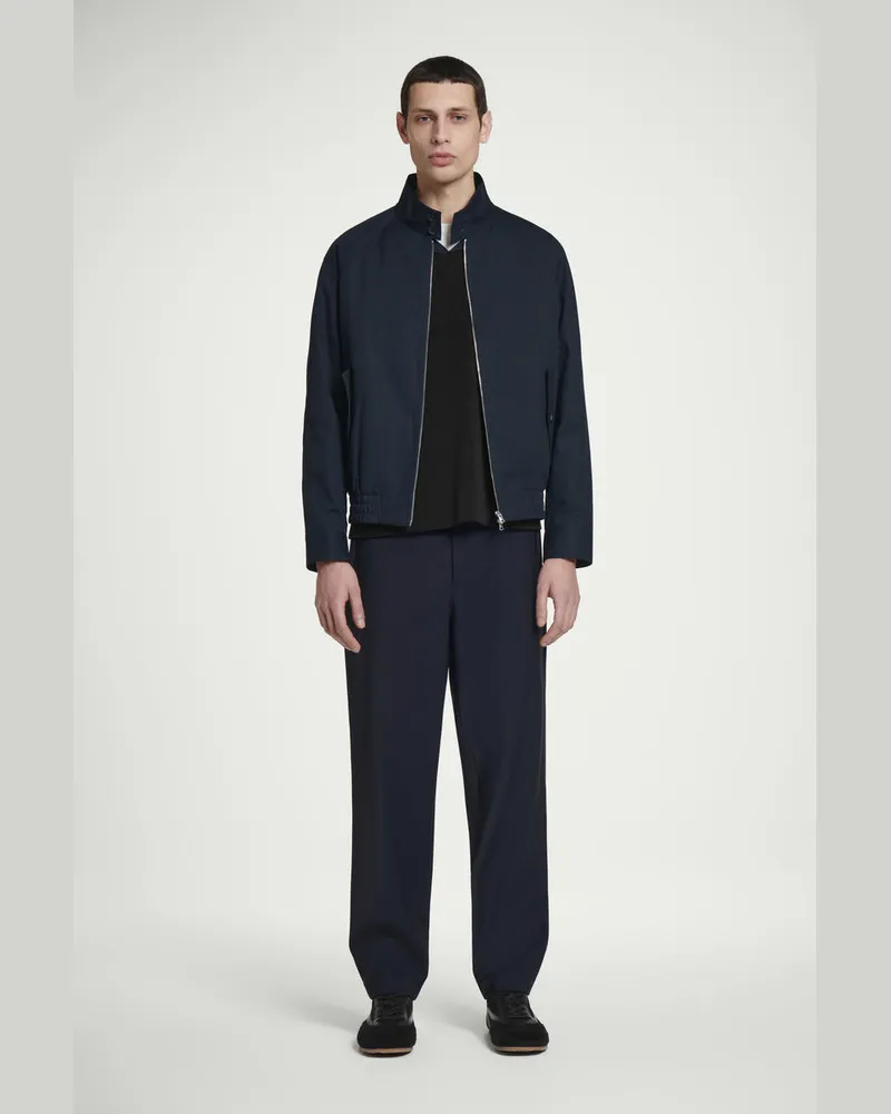 COS Wasserabweisende Harringtonjacke Blau