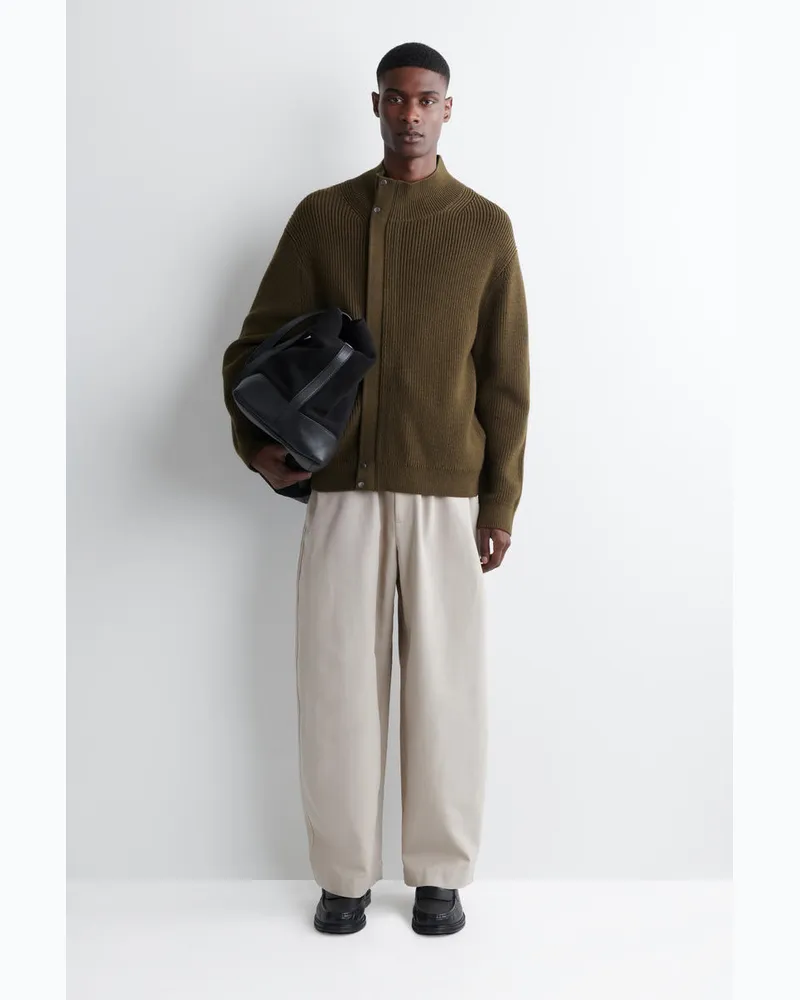 COS Hose Mit Kordelzugbund Und Barrel-Bein Beige