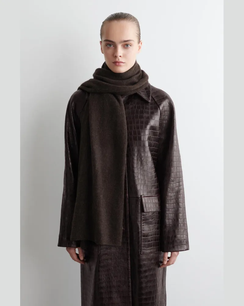 COS Kaschmirschal Braun