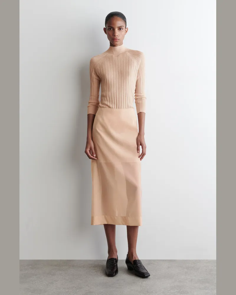COS Transparenter Säulenrock Beige