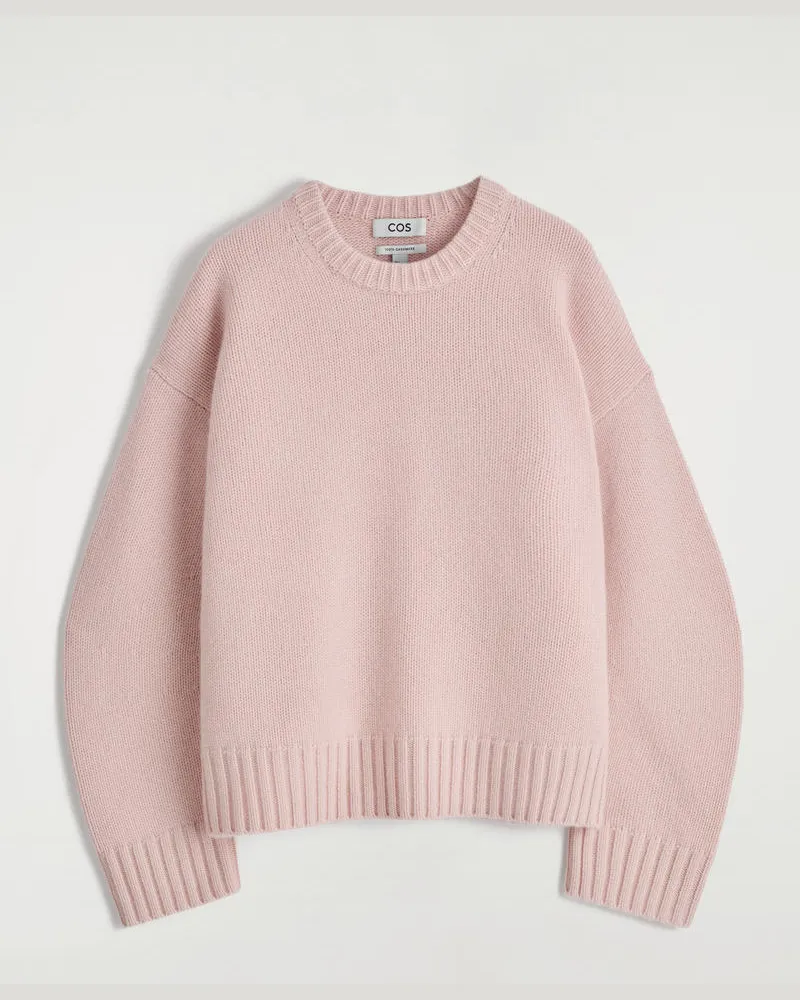 COS Grobstrickpullover Aus Kaschmir Rosa