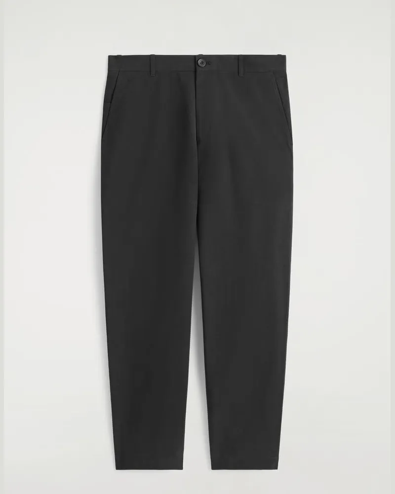 COS Chinohose Aus Baumwolle Mit Geradem Bein Schwarz