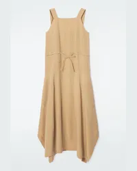 COS Voluminöses Asymmetrisches Maxikleid Beige