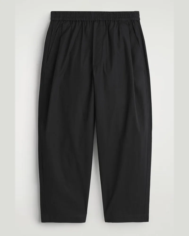 COS Jogginghose Aus Baumwolle Mit Barrel-Bein Schwarz