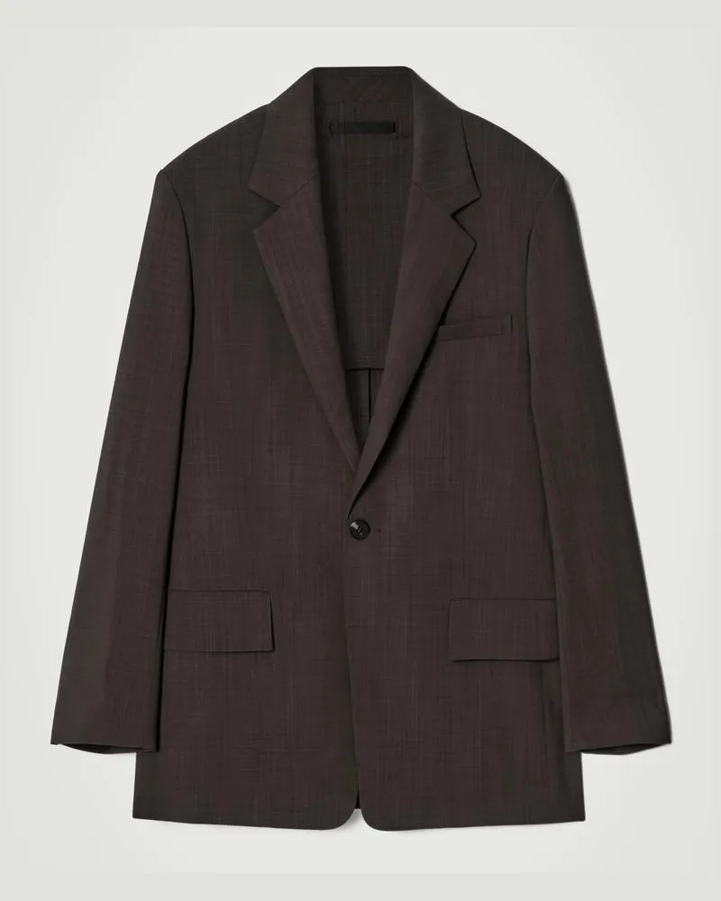 COS Fließender Leichter Wollblazer Braun