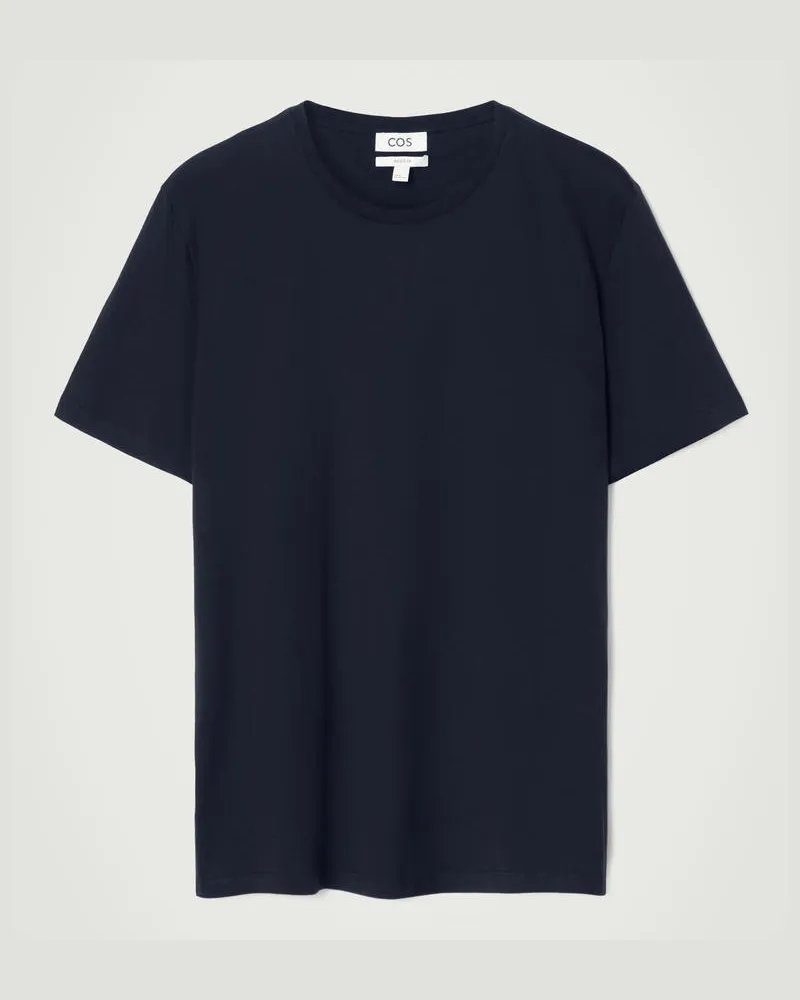 Cos Klassisches T-Shirt Navyblau