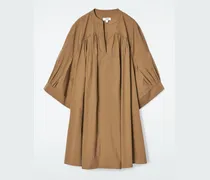 Tunika-Minikleid Mit Falten