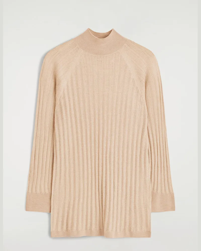 COS Transparentes Strickoberteil Aus Seide Rosa