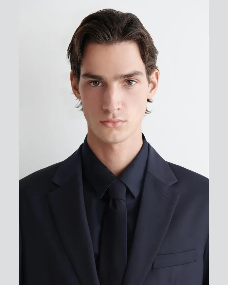 COS Wool Tie Blau