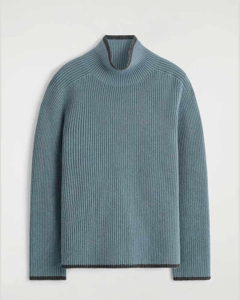 COS Pullover Aus Merinowoll-Yak-Mix Blau