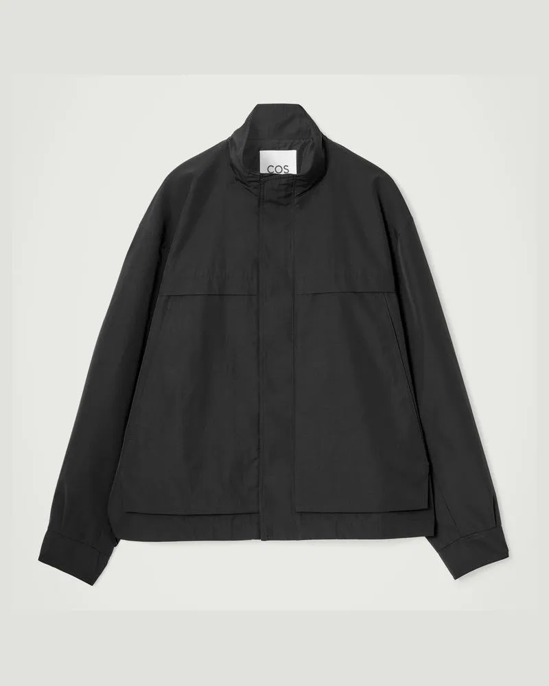 COS Bomberjacke Aus Twill Im Utility-Stil Schwarz