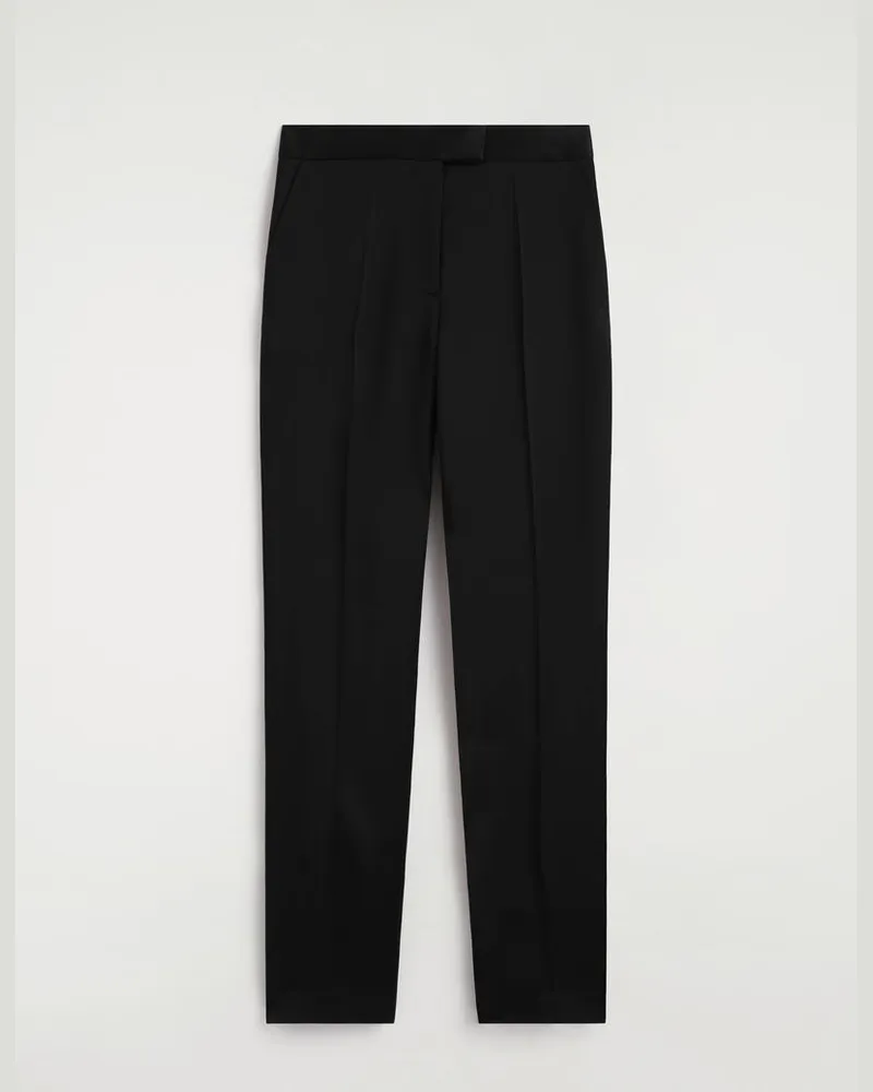 COS Elegante Satinhose Mit Geradem Bein Schwarz